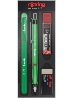Rotring Visuclick Jel Okul Seti 0.7 Mm Uçlu Kalem Seti Yeşil