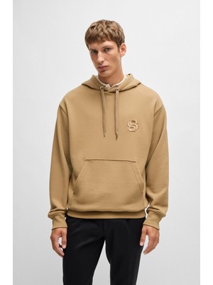 Boss Erkek Pamuklu Kapüşonlu Uzun Kollu Cepli 282 Sweatshirt 50518762-282
