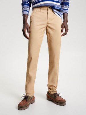 Tommy Hilfiger Erkek Cepli Uzun Boy Düğmeli Günlük Kullanım Bej1 Pantolon MW0MW26619-RBL