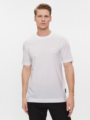 Boss Erkek Regular Fit Kısa Kollu Düz Bisiklet Yaka Beyaz T-Shirt 50507787-100