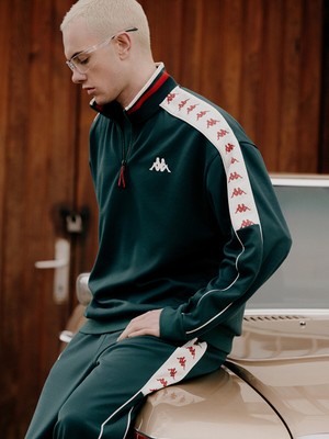 Lcw Yeşil Dik Yaka Baskılı Unisex Sweatshirt