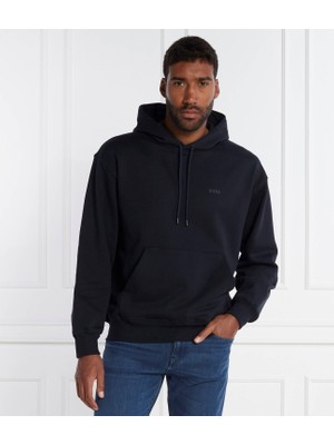 Boss Erkek Marka Logo Detaylı Regular Fit Uzun Kollu Lacivert Sweatshirt 50505775-404