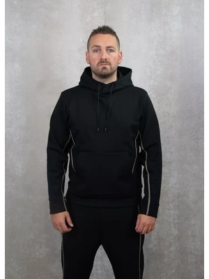 Boss Erkek Marka Logolu Uzun Kollu Rahat Siyah Sweatshirt 50523905-001