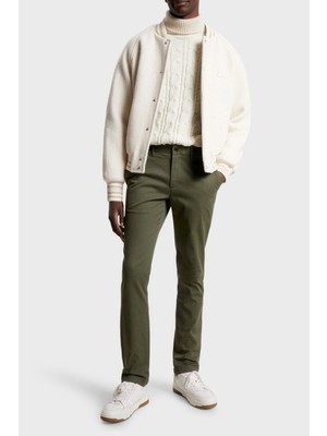 Tommy Hilfiger Erkek Cepli Uzun Boy Düğmeli Günlük Kullanım Haki1 Pantolon MW0MW26619-RBN