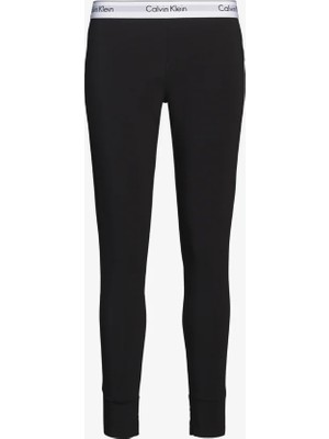 Calvin Klein Kadın Modern Pamuklu Tayt Siyah Pantolon 0000D1632E-001