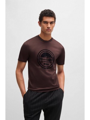 Boss Erkek Porsche Logolu Pamuklu 642 T-Shirt 50522795-642