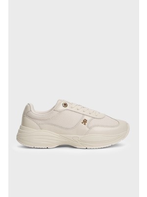 Tommy Hilfiger Logolu Deri Sneaker Ayakkabı Kadın Ayakkabı FW0FW09413 Aeo