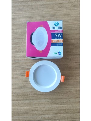 Polo LED 7W Sıva Altı Gömme LED Spot - 6-6.5 cm Delik Çapı / 10 cm Dış Çap (560 Lümen)