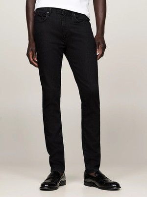 Tommy Hilfiger Erkek Slim Fit Normal Bel Pamuklu Siyah Jeans MW0MW36685-1B4