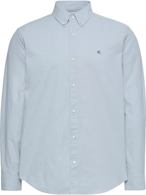 Calvin Klein Erkek Pamuklu Regular Fit Uzun Kollu Gri Gömlek LV140EM125-24Q