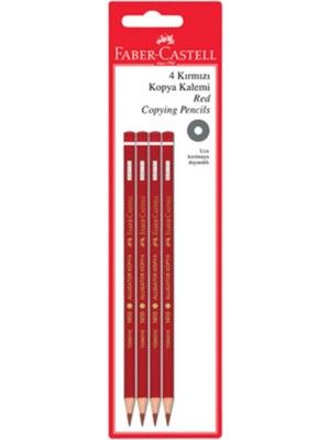 Faber-Castell Kırmızı Kopya Kalemi 4'lü (5'li Paket)