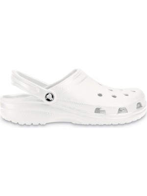 Crocs Unısex Marka Logolu Rahat Günlük Kullanım Beyaz Terlik 10001-100