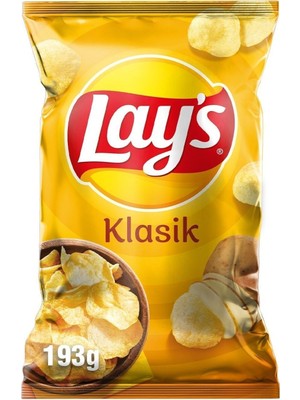 Lay's Klasik Patates Cipsi Mega Boy 193 G (8'li Paket)