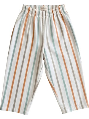 Elibaby Unisex %100 Pamuk Poplin Kumaş Baggy Pantolon