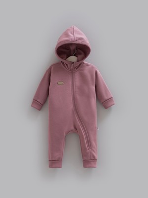 Caramell 3 Iplik Şardonlu Kız Bebek Tulumu Kışlık Içi Tüylü Kapüşonlu Tulum