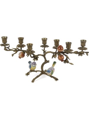 Mikasa Moor Bronz Renkli Kuş Nar 7lişamdan 48X23CM