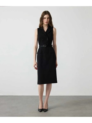Miss İpekyol Kemerli Kruvaze Elbise IW6260002105001