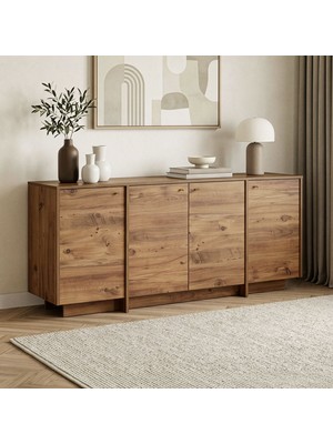 Rani Home Konsol Beyaz - Atlantik Çam 180 cm GD-5779
