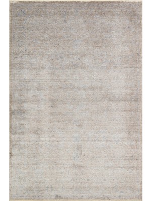 Cool Halı Pierra Bej %100 Natural Tencel Iplik Yumuşak Ipeksi Dokulu Vintage Eskitme Desenli Şık Salon Halısı