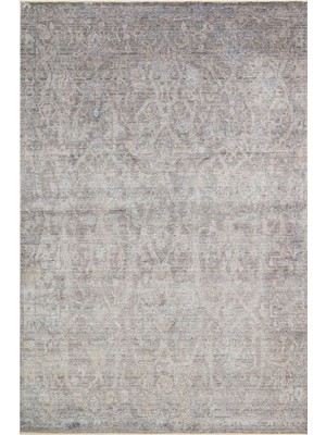 Cool Halı Pierra Antrasit %100 Doğal Tencel Iplik Ipeksi Yumuşak Parlak Dokulu Premium Şık Sade Salon Halısı