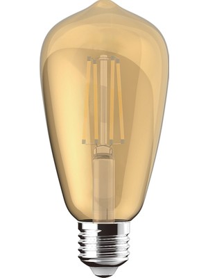 Ecolite Vıntage Gold Rustica 4 W Sarı Klasik E27 Duy LED Ampul (3'li Paket)
