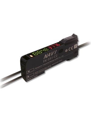 Panasonic FX-551-C2 12-24V Dc Npn Kablolu Dijital Fiber Optik Sensör Amfisi