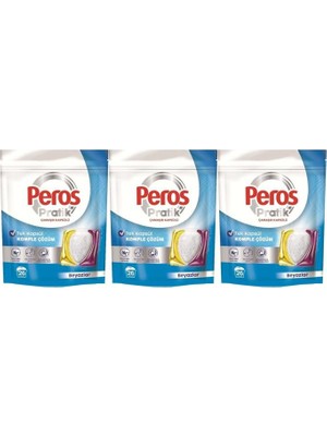 Peros Pratik Matik Çamaşır Deterjanı Kapsülü - Tableti 78 Adet Beyazlar (3pk*26)