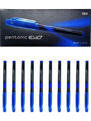 Silka Pentonic Evo 1.0 mm Roller Kalem Mavi 10'lu