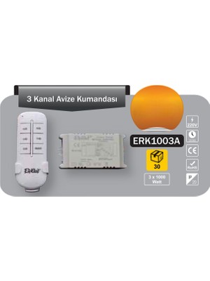 Tek-İş Tek-Iş 1000 W Kumandalı 3'lü Sıva Altı Gömme LED Spot (8'li Paket)