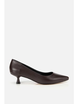 Yaya By Hotiç Kadın Kahverengi Kısa Topuklu Stiletto