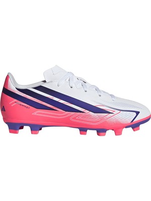 Adidas KK1308 F50 Hyperfast Club Fg/mg J Beyaz Erkek Çocuk Futbol Ayakkabısı