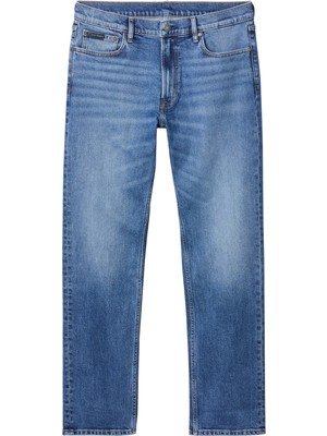 Calvin Klein Erkek Mavi Calvin Klein Slım Straıght Dıggor, 3yf, 30, 32 Mavi Erkek Kot Pantolon