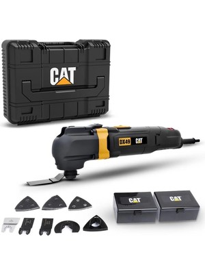 Cat DX49.1 350WATT Profesyonel Çok Amaçlı Devir Ayarlı Kesme Raspalama ve Zımpara + 14 Adet Aksesuar