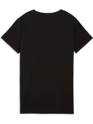 Puma Kadın / Kız Siyah Puma Ess Scrıpt Tee Siyah Kadın T-Shirt & Polo