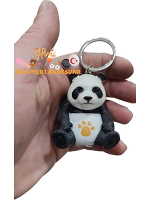 himi bijuteri aksesuar Panda Plastik Anahtarlık ve Sırt Çantası Süsü Oto Anahtarlık Süsü Okul Çantası Süsü Spor Çantası Süsü