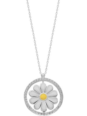 Eva Pırlanta Papatya Kolye 718914 Silver