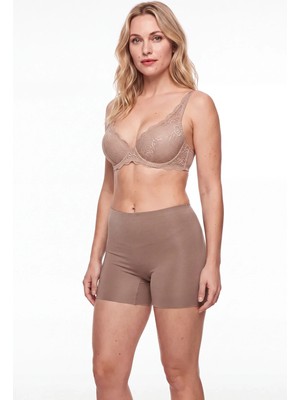 Uslular Iz Yapmaz Dikişsiz Kadın Micro Boxer&külot Vizon