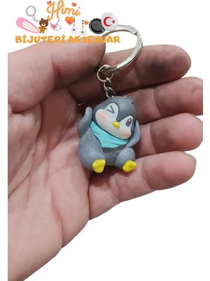 himi bijuteri aksesuar Penguen Plastik Anahtarlık Sırt Çantası Süsü Oto Anahtarlık Okul Çantası Süsü Spor Çantası Süsü