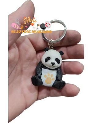himi bijuteri aksesuar Panda Plastik Anahtarlık Sırt Çantası Süsü Oto Anahtarlık Süsü Okul Çantası Spor Çantası Süsü