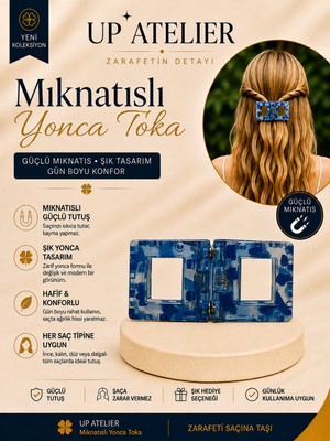 Up Atelier Mıknatıslı Kemik Kare Toka 6cm