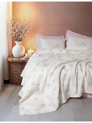 Cotton Box Rf Estiva -Petal Pembe- Tek Kişilik Pike Takımı