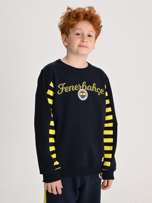 Fenerbahçe Çocuk Trıbun Çubuklu Detaylı Sweat