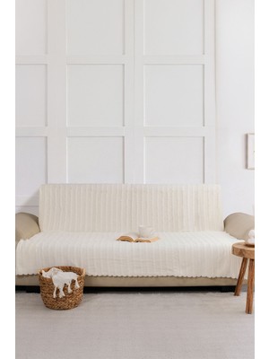 Elart Stil 170X215 cm Koltuk Örtüsü Krem