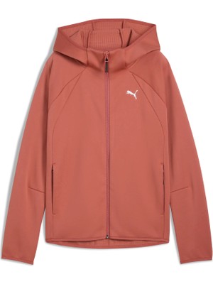 Puma Kadın / Kız Kırmızı Puma Evostrıpe Full-Zip Hoodie Kırmızı Kadın Hoodie