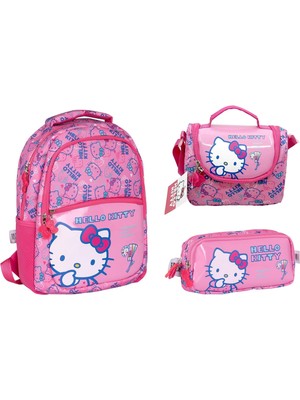 Hello Kitty Hello Kıtty Okul Çantası Seti (3 Parça)