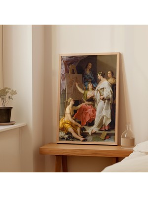 Pegziz Sanatın Alegorisi Tablosu | Çerçeveli Klasik Alegorik Sanat Poster Duvar Dekoru