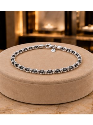 Innuendo Jewelry 925 Ayar Gümüş Bizans Örgü Erkek Bileklik