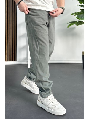 Edwox Erkek Baggy Kalıp Pantolon Açık Yeşil EDW130