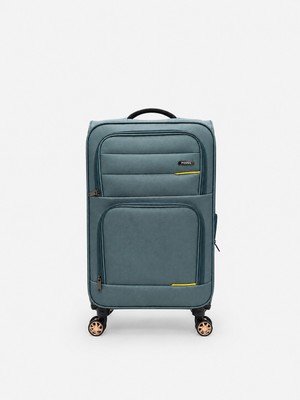 Fossil Unisex Kumaş Kabin Boy Ultra Hafif Şifreli Körüklü Kendi Etrafında Dönebilen Valiz 013-03
