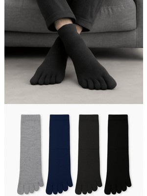 Active Bnnsocks Erkek Mantar Önleyici Parmak Çorap Antrasit